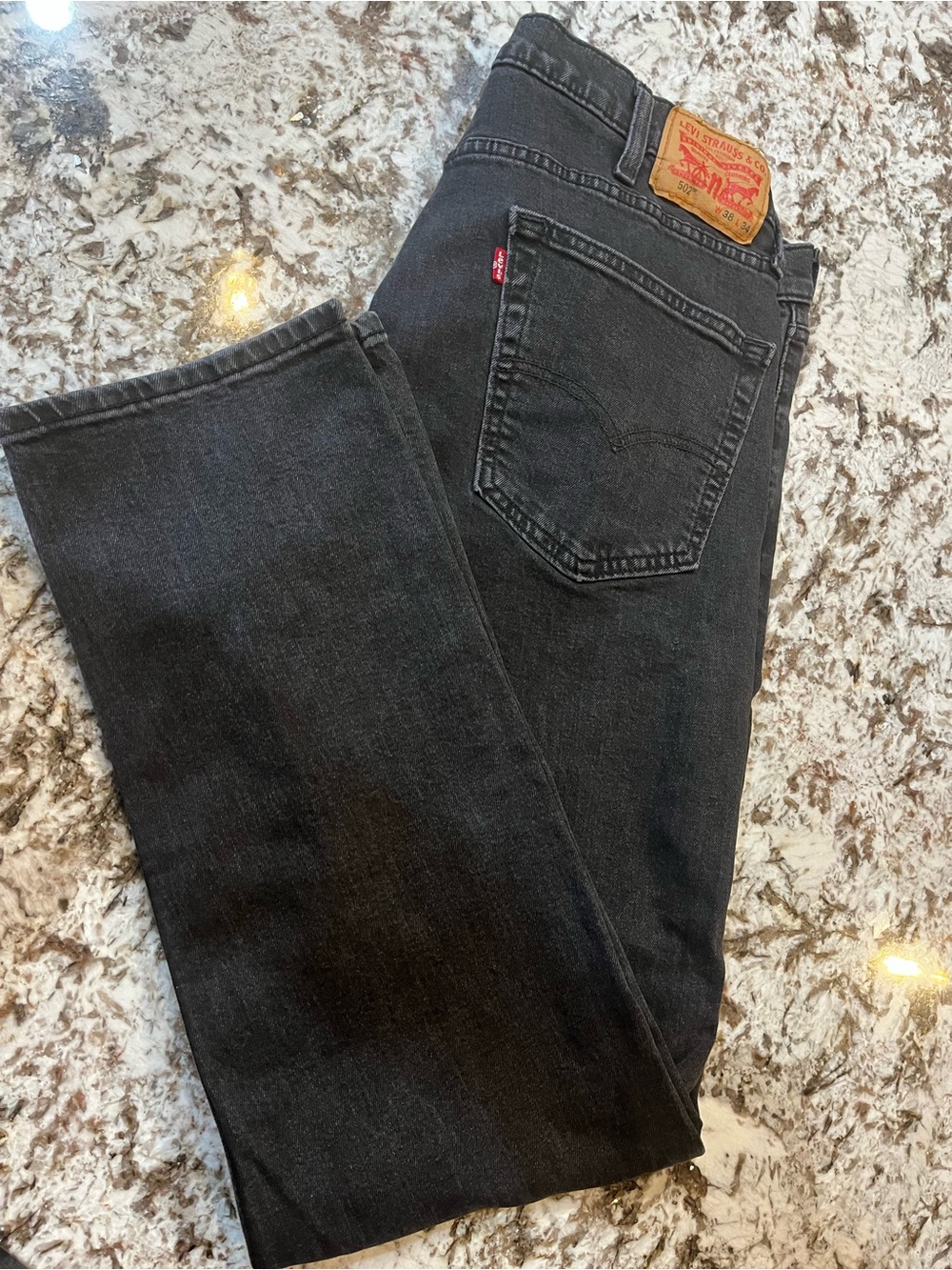 Levi's 502 Original Fit Jeans Men's Black Slim Jeans